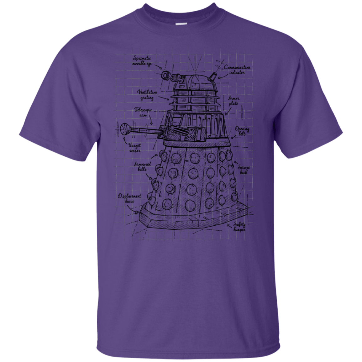 T-Shirts Purple / YXS Dalek Plan Youth T-Shirt