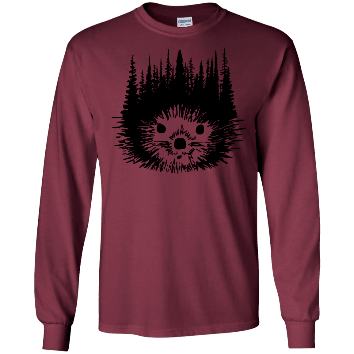 T-Shirts Maroon / S Dam Beaver Men's Long Sleeve T-Shirt