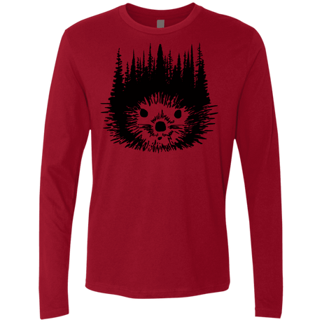 T-Shirts Cardinal / S Dam Beaver Men's Premium Long Sleeve