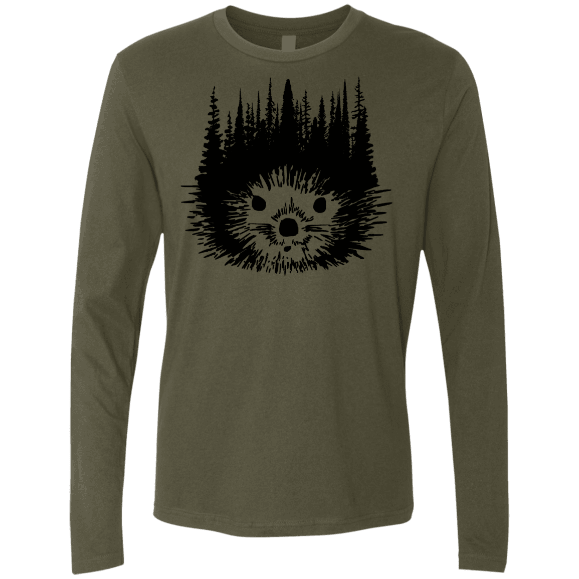 T-Shirts Military Green / S Dam Beaver Men's Premium Long Sleeve
