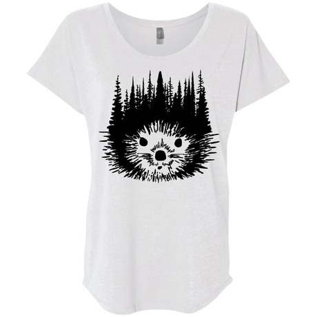 T-Shirts Heather White / X-Small Dam Beaver Triblend Dolman Sleeve