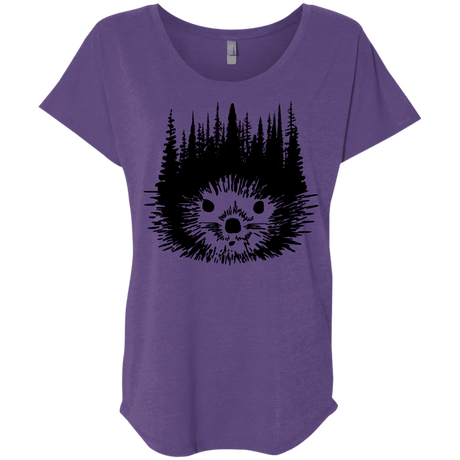 T-Shirts Purple Rush / X-Small Dam Beaver Triblend Dolman Sleeve