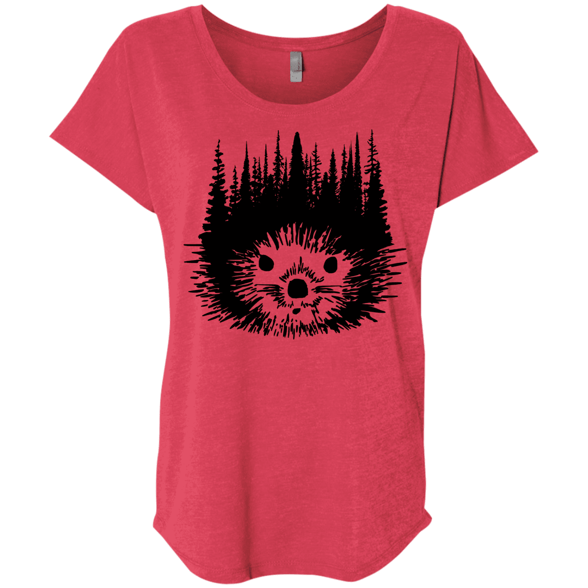 T-Shirts Vintage Red / X-Small Dam Beaver Triblend Dolman Sleeve