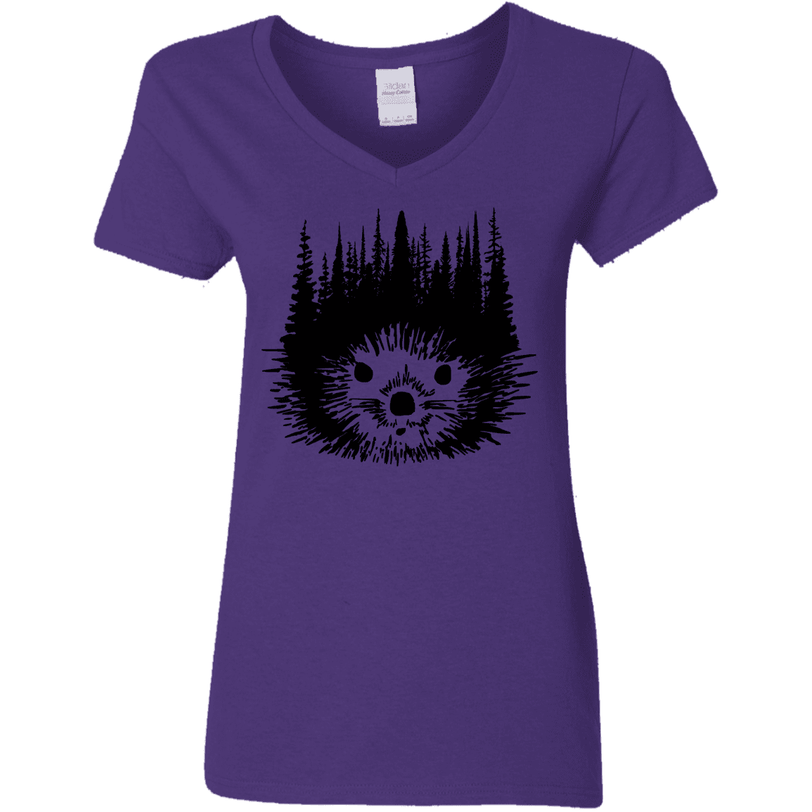 T-Shirts Purple / S Dam Beaver Women's V-Neck T-Shirt