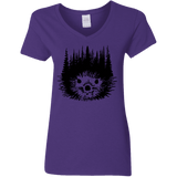 T-Shirts Purple / S Dam Beaver Women's V-Neck T-Shirt