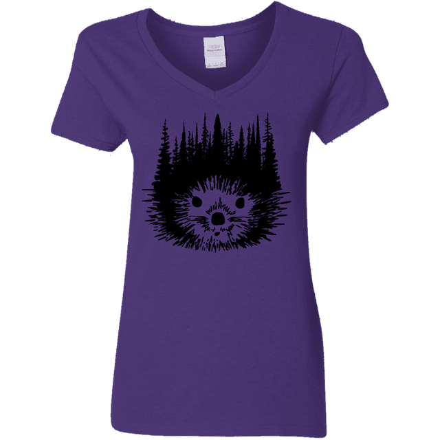 T-Shirts Purple / S Dam Beaver Women's V-Neck T-Shirt