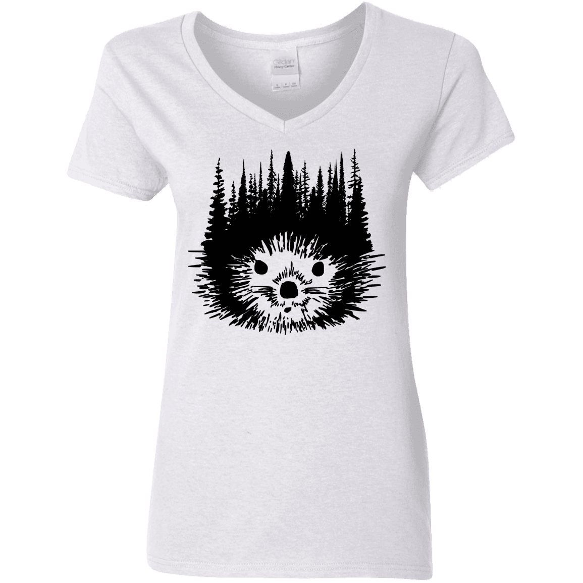 T-Shirts White / S Dam Beaver Women's V-Neck T-Shirt