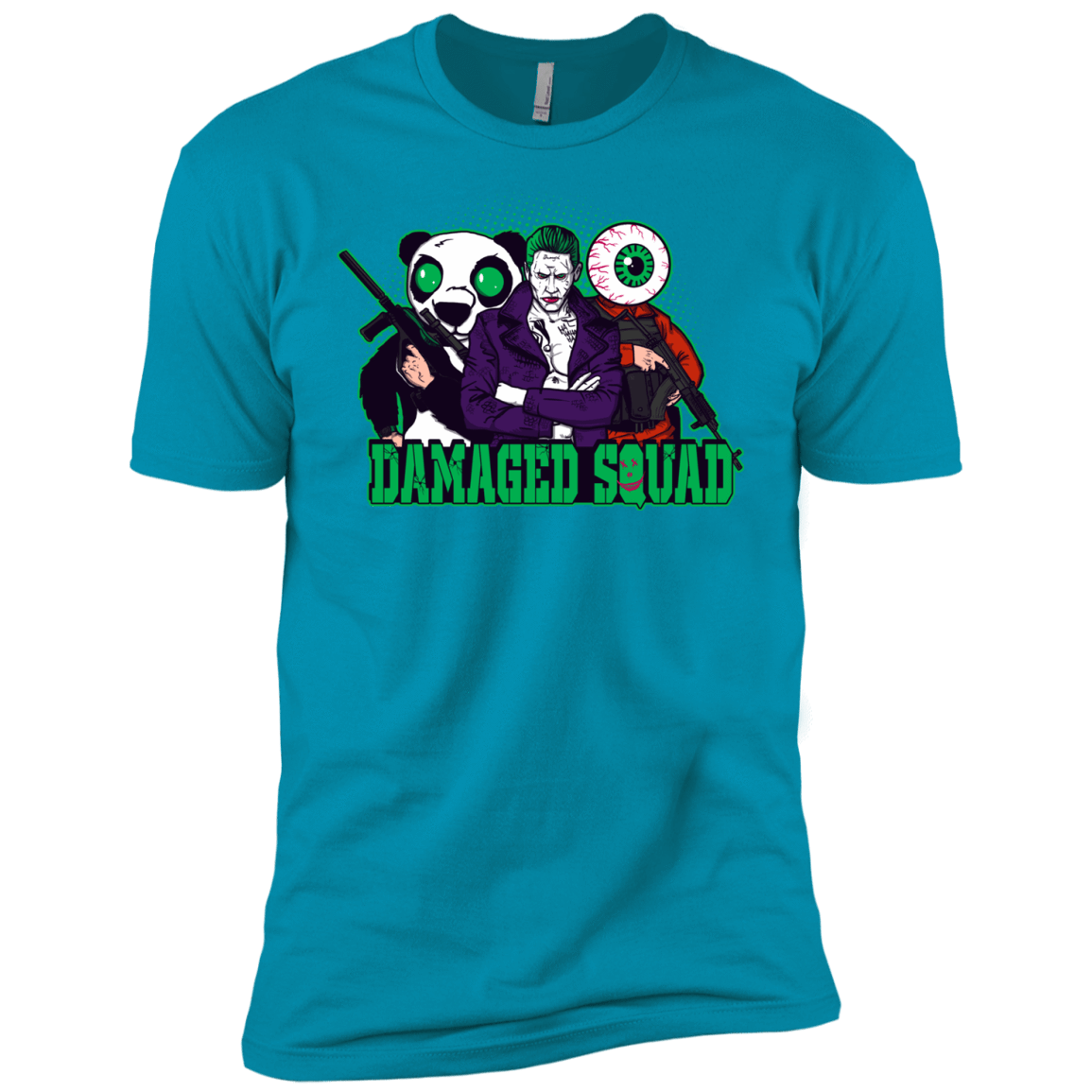 T-Shirts Turquoise / YXS Damaged Squad Boys Premium T-Shirt