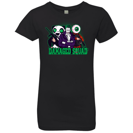 T-Shirts Black / YXS Damaged Squad Girls Premium T-Shirt
