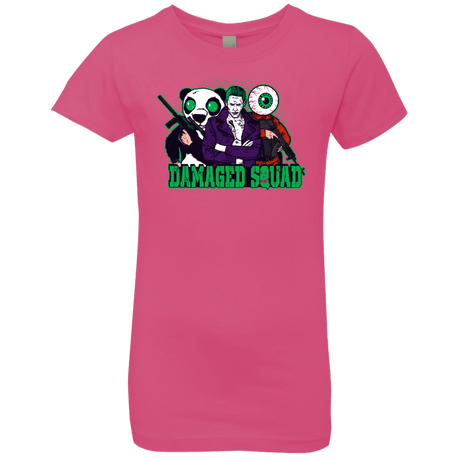 T-Shirts Hot Pink / YXS Damaged Squad Girls Premium T-Shirt