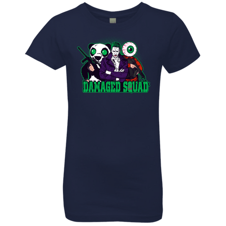 T-Shirts Midnight Navy / YXS Damaged Squad Girls Premium T-Shirt