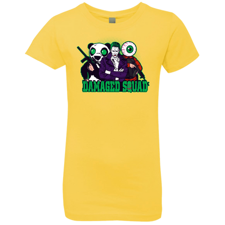 T-Shirts Vibrant Yellow / YXS Damaged Squad Girls Premium T-Shirt