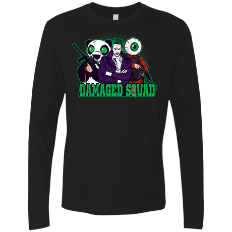 T-Shirts Black / Small Damaged Squad Men's Premium Long Sleeve