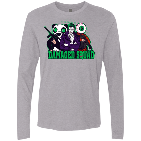 T-Shirts Heather Grey / Small Damaged Squad Men's Premium Long Sleeve