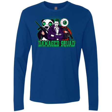 T-Shirts Royal / Small Damaged Squad Men's Premium Long Sleeve
