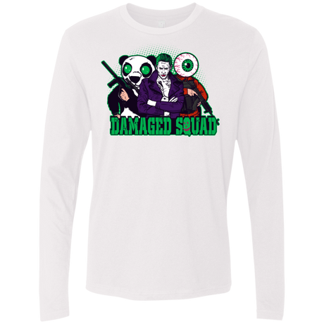 T-Shirts White / Small Damaged Squad Men's Premium Long Sleeve