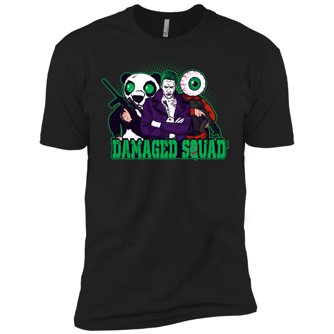 T-Shirts Black / X-Small Damaged Squad Men's Premium T-Shirt