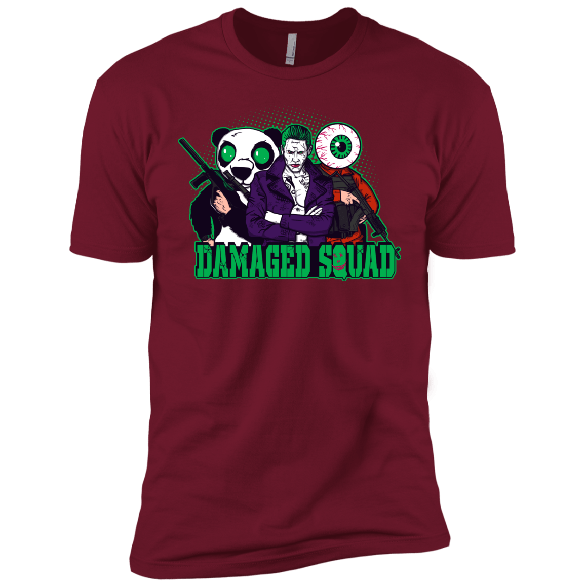 T-Shirts Cardinal / X-Small Damaged Squad Men's Premium T-Shirt