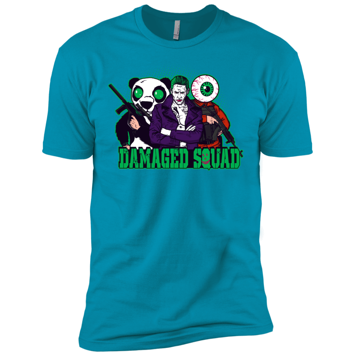 T-Shirts Turquoise / X-Small Damaged Squad Men's Premium T-Shirt