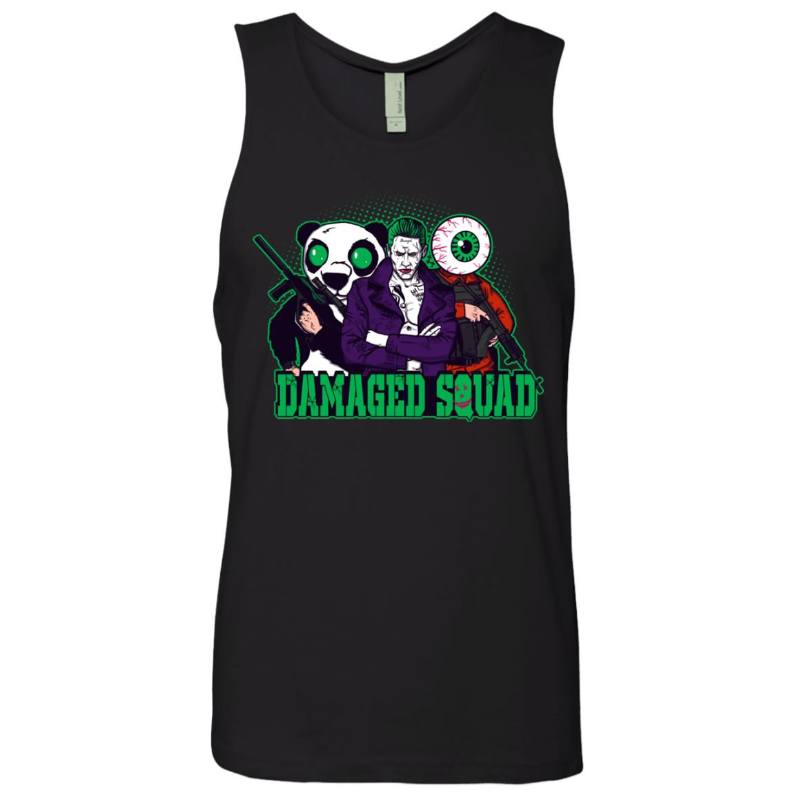 T-Shirts Black / Small Damaged Squad Men's Premium Tank Top