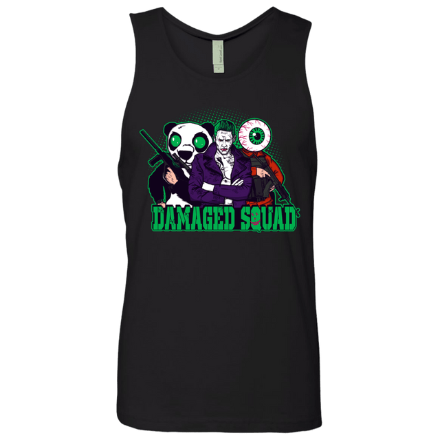 T-Shirts Black / Small Damaged Squad Men's Premium Tank Top