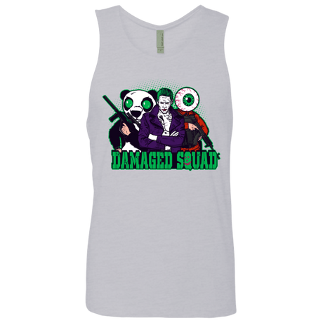 T-Shirts Heather Grey / Small Damaged Squad Men's Premium Tank Top