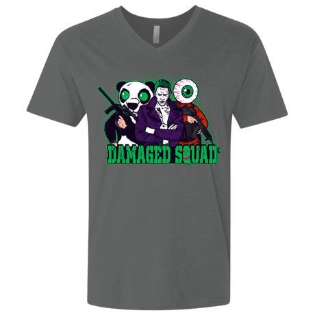 T-Shirts Heavy Metal / X-Small Damaged Squad Men's Premium V-Neck