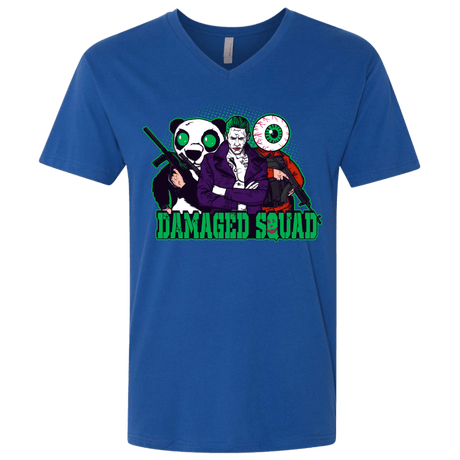 T-Shirts Royal / X-Small Damaged Squad Men's Premium V-Neck