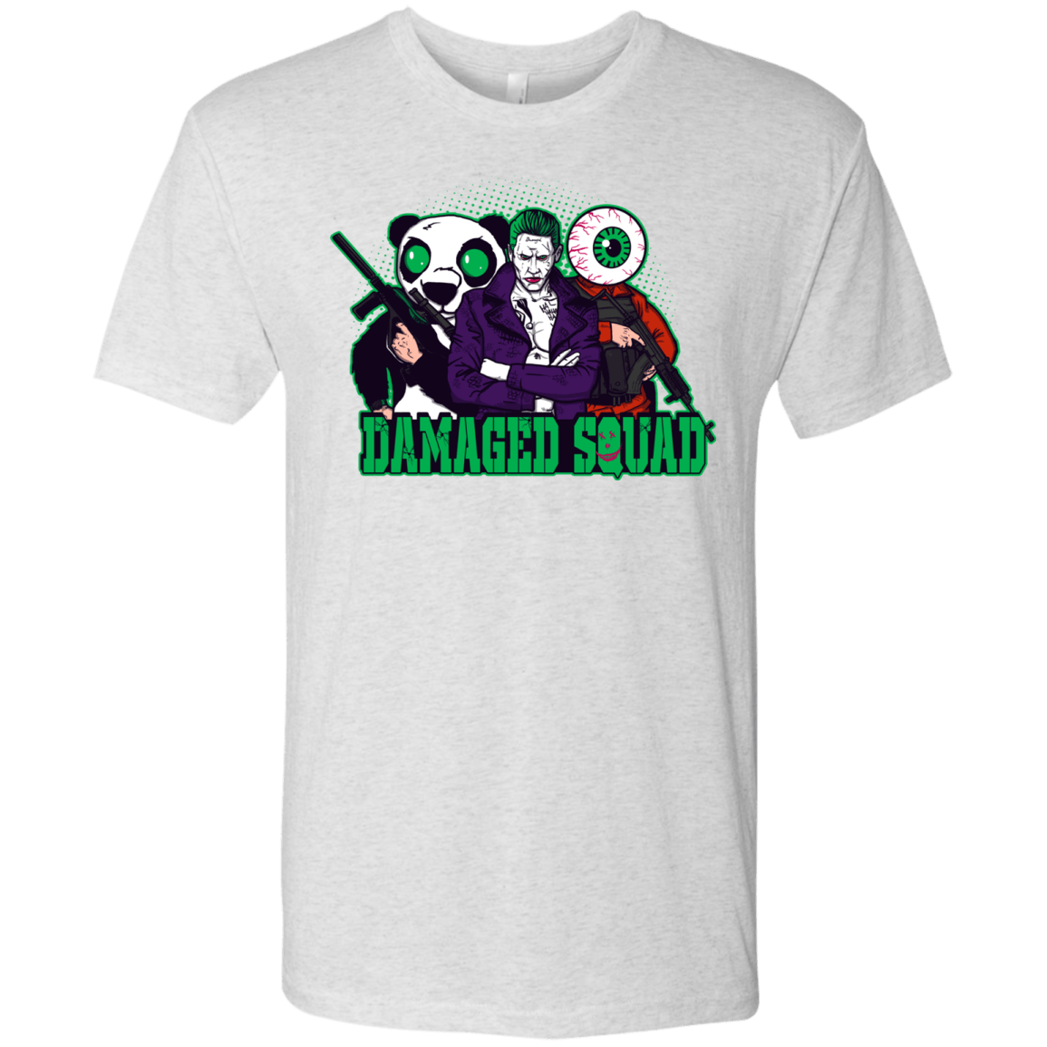 T-Shirts Heather White / Small Damaged Squad Men's Triblend T-Shirt