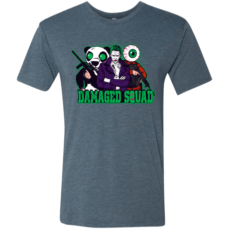 T-Shirts Indigo / Small Damaged Squad Men's Triblend T-Shirt