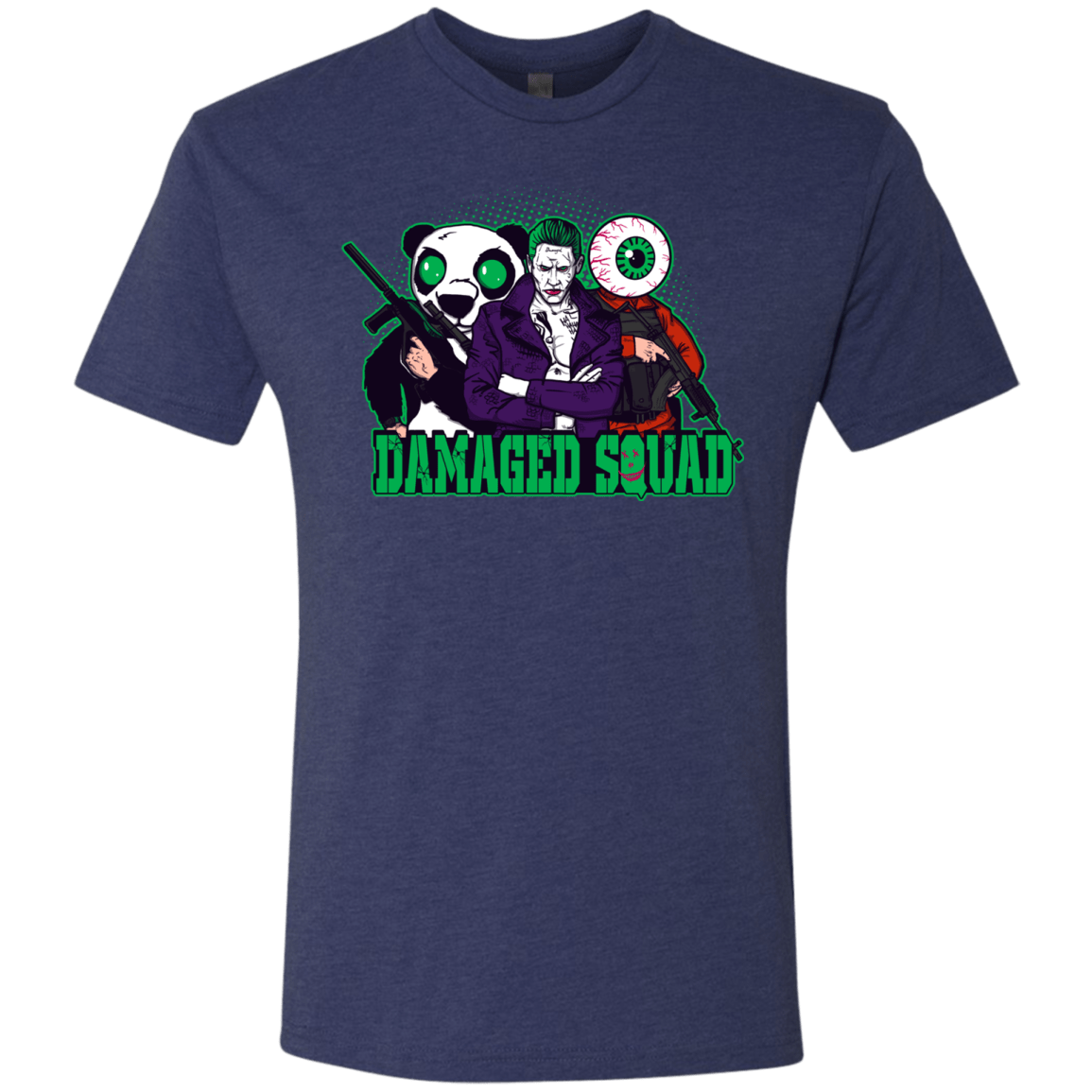 T-Shirts Vintage Navy / Small Damaged Squad Men's Triblend T-Shirt