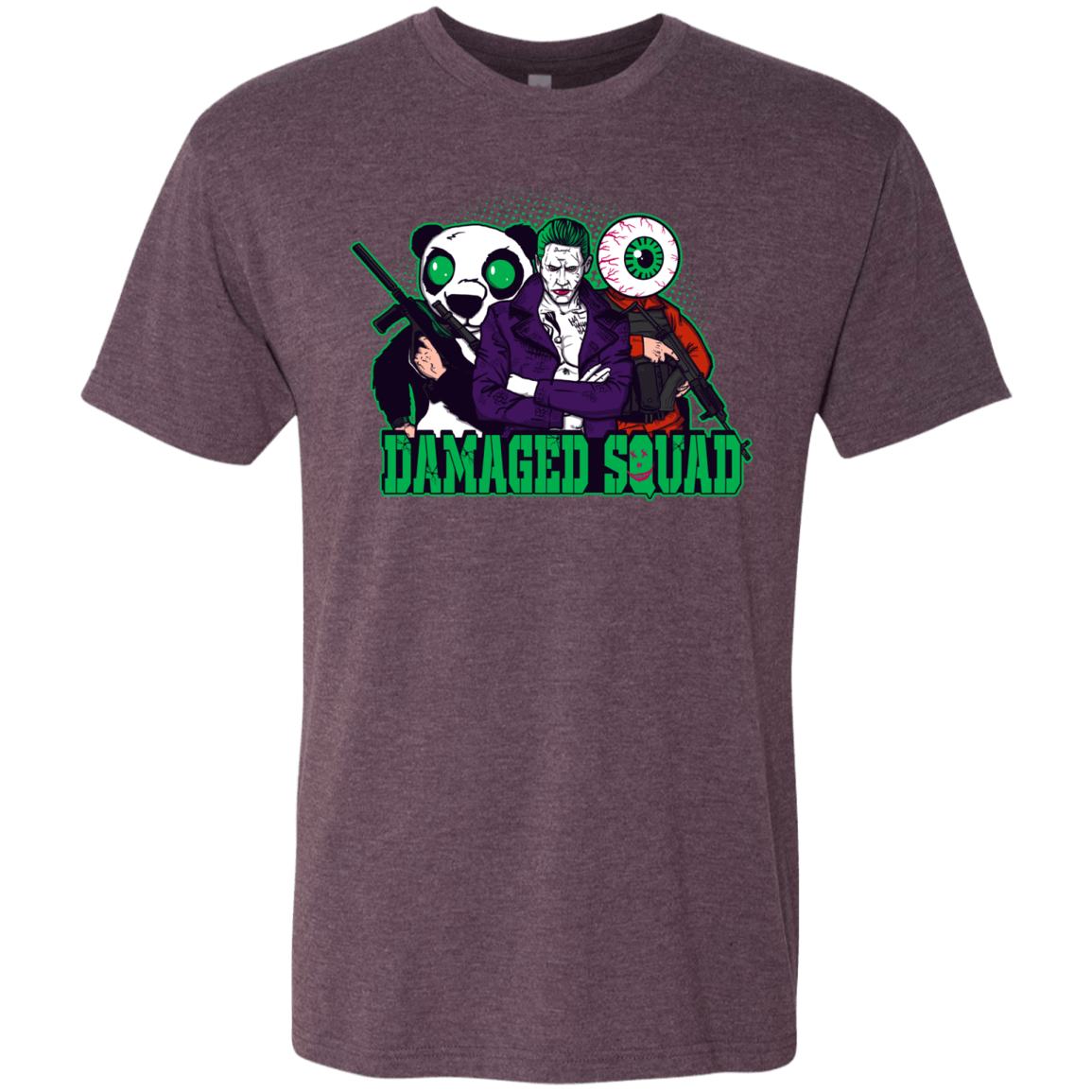 T-Shirts Vintage Purple / Small Damaged Squad Men's Triblend T-Shirt