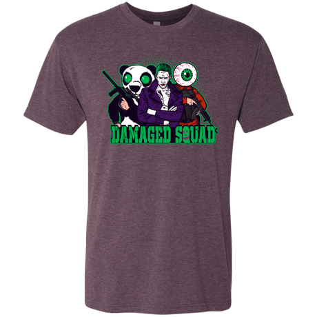 T-Shirts Vintage Purple / Small Damaged Squad Men's Triblend T-Shirt