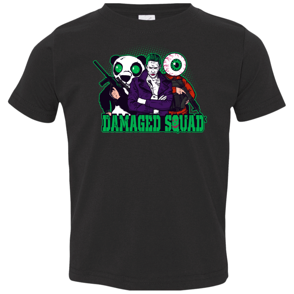 T-Shirts Black / 2T Damaged Squad Toddler Premium T-Shirt