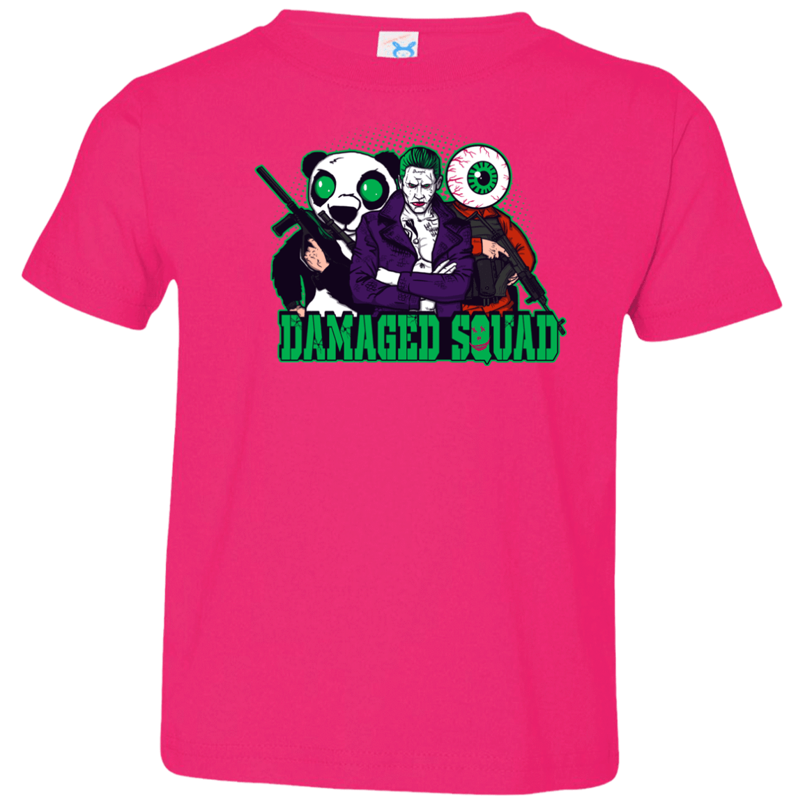 T-Shirts Hot Pink / 2T Damaged Squad Toddler Premium T-Shirt