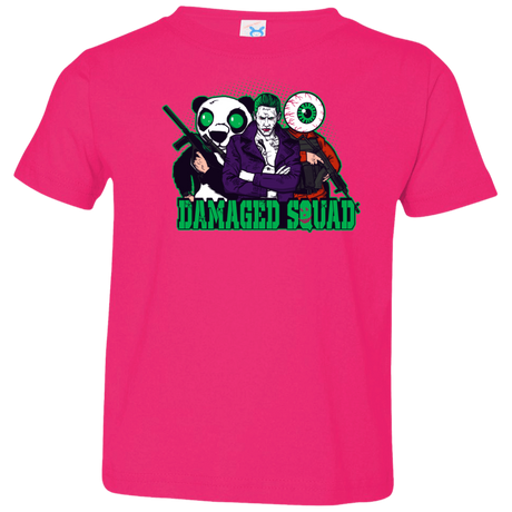 T-Shirts Hot Pink / 2T Damaged Squad Toddler Premium T-Shirt