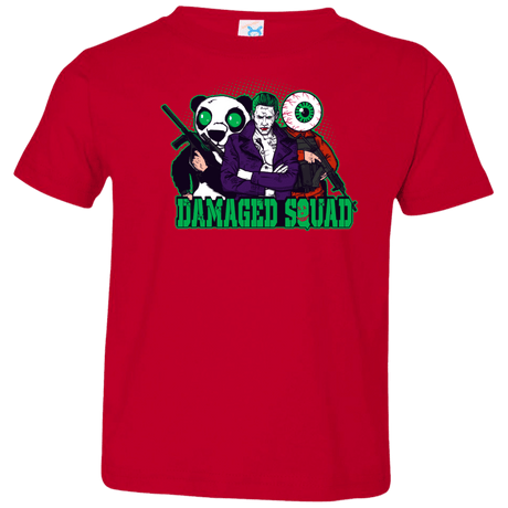 T-Shirts Red / 2T Damaged Squad Toddler Premium T-Shirt