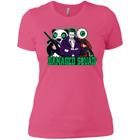 T-Shirts Hot Pink / X-Small Damaged Squad Women's Premium T-Shirt