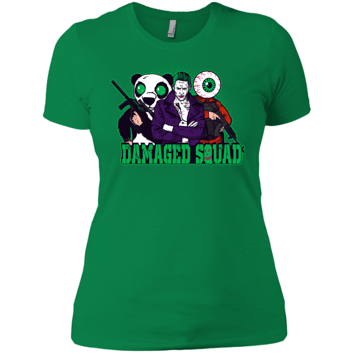 T-Shirts Kelly Green / X-Small Damaged Squad Women's Premium T-Shirt