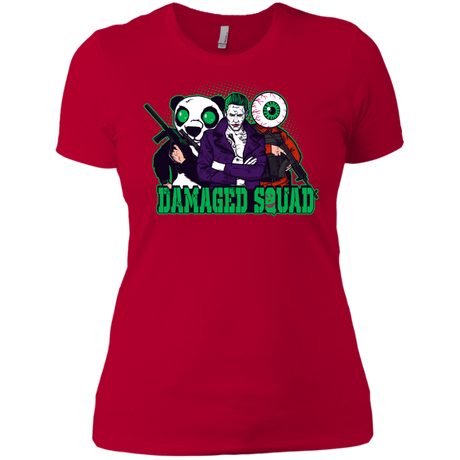 T-Shirts Red / X-Small Damaged Squad Women's Premium T-Shirt