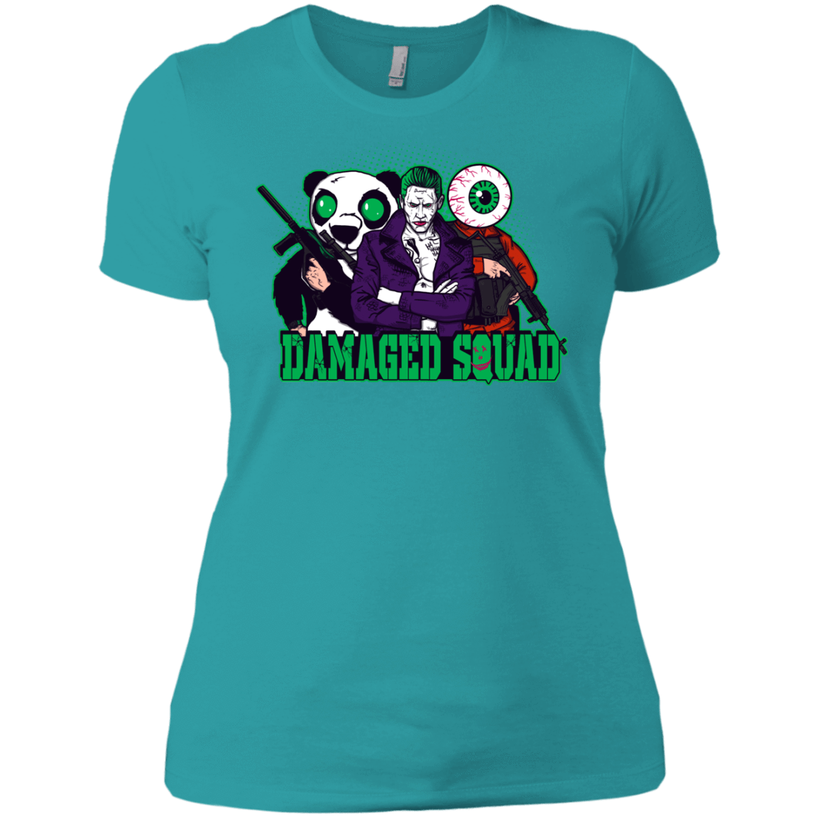 T-Shirts Tahiti Blue / X-Small Damaged Squad Women's Premium T-Shirt