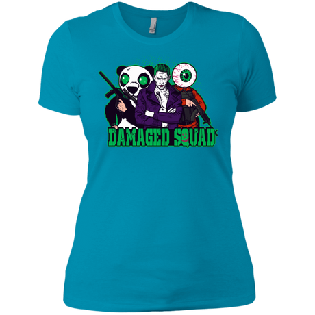 T-Shirts Turquoise / X-Small Damaged Squad Women's Premium T-Shirt