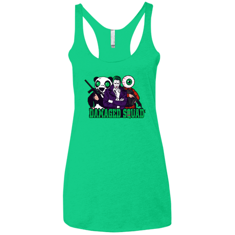T-Shirts Envy / X-Small Damaged Squad Women's Triblend Racerback Tank