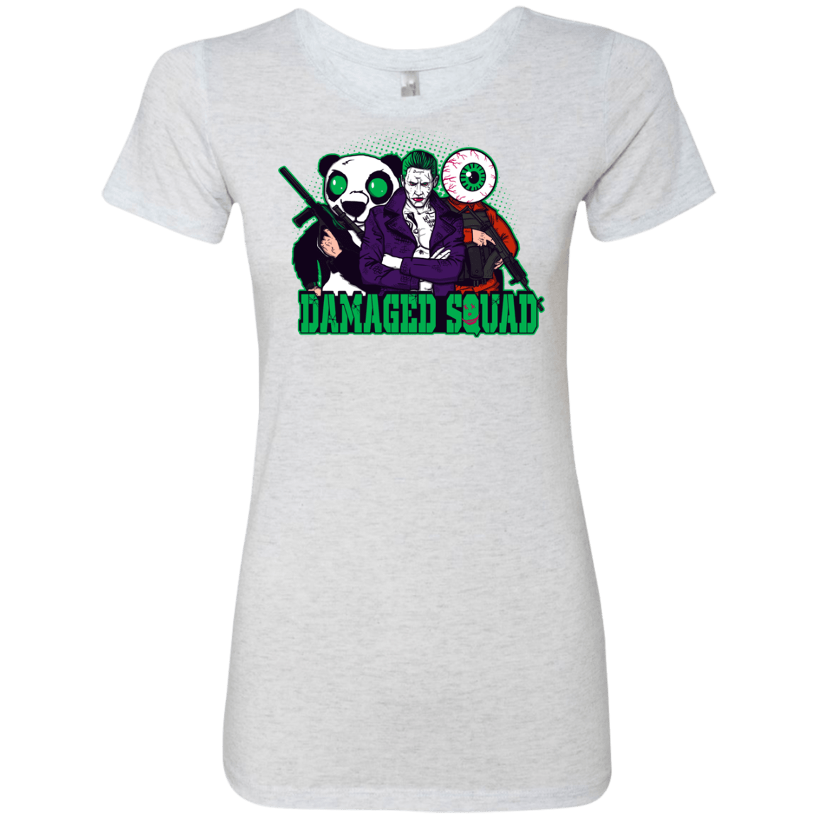 T-Shirts Heather White / Small Damaged Squad Women's Triblend T-Shirt
