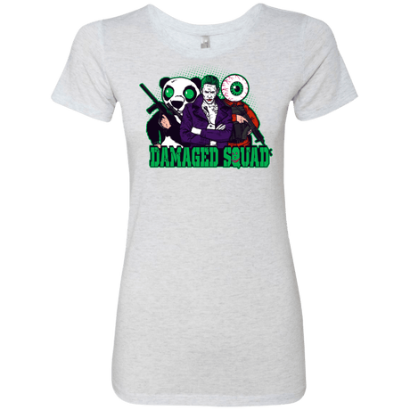 T-Shirts Heather White / Small Damaged Squad Women's Triblend T-Shirt