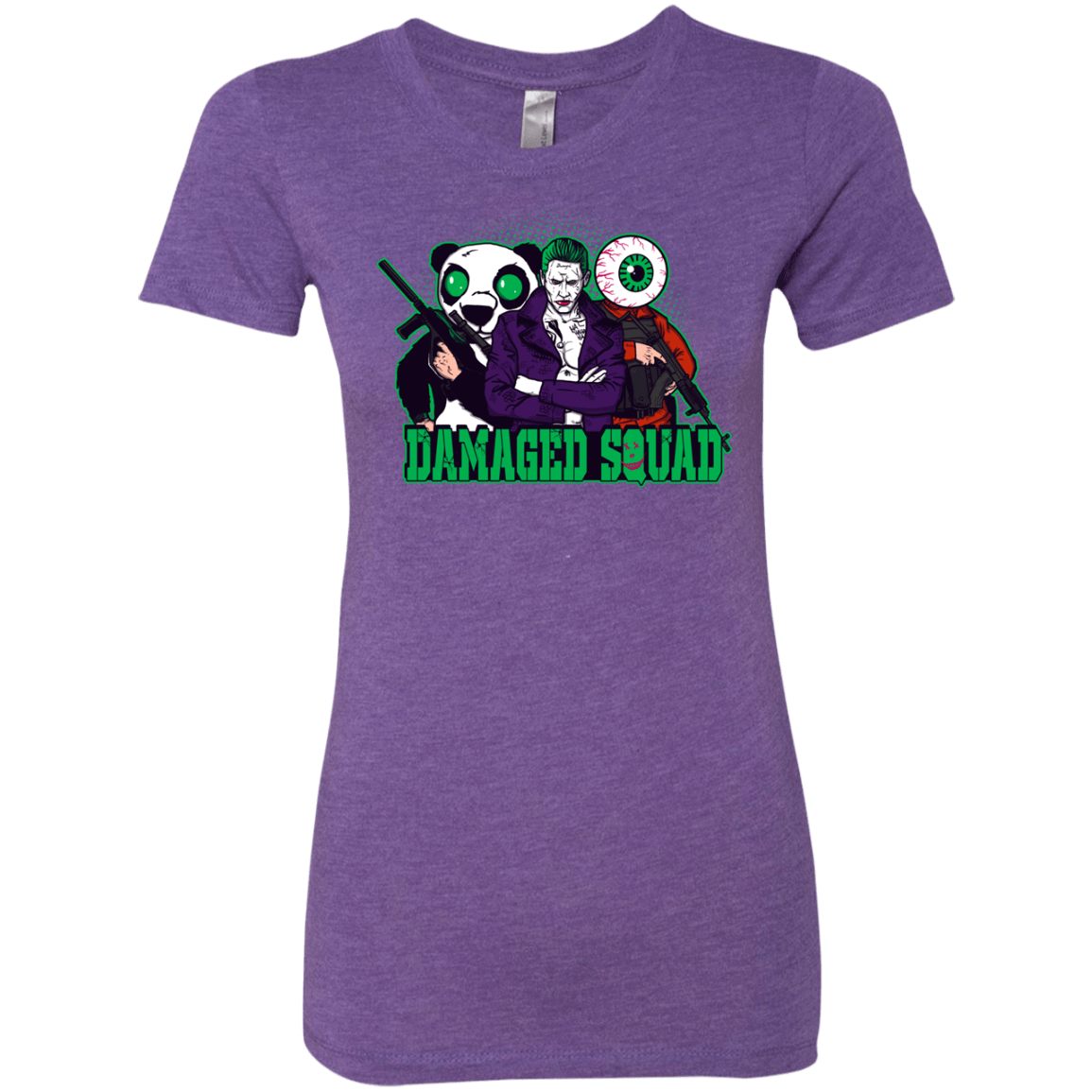 T-Shirts Purple Rush / Small Damaged Squad Women's Triblend T-Shirt