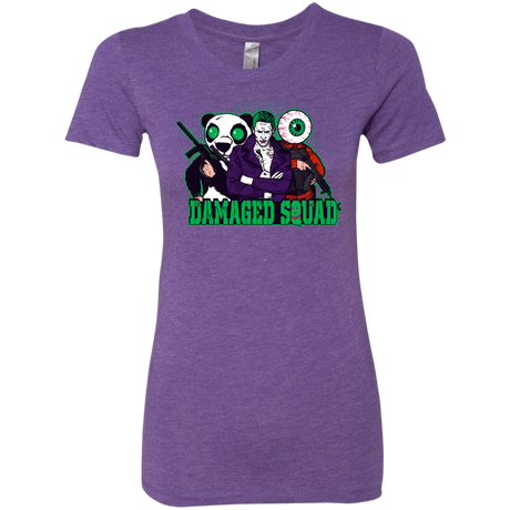 T-Shirts Purple Rush / Small Damaged Squad Women's Triblend T-Shirt