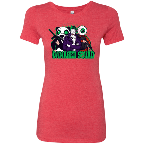 T-Shirts Vintage Red / Small Damaged Squad Women's Triblend T-Shirt
