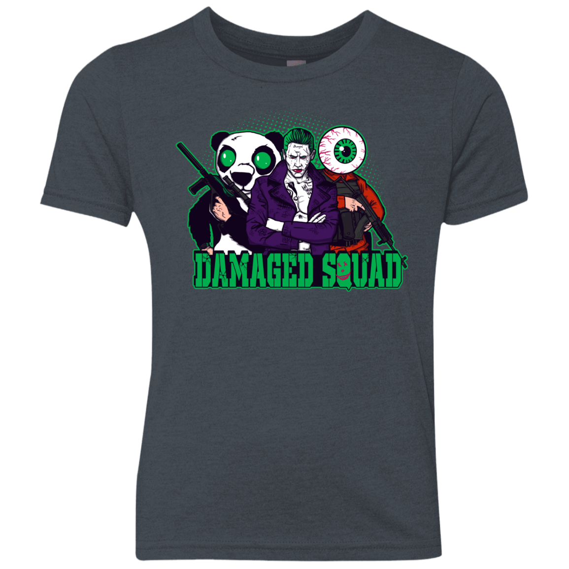 T-Shirts Vintage Navy / YXS Damaged Squad Youth Triblend T-Shirt