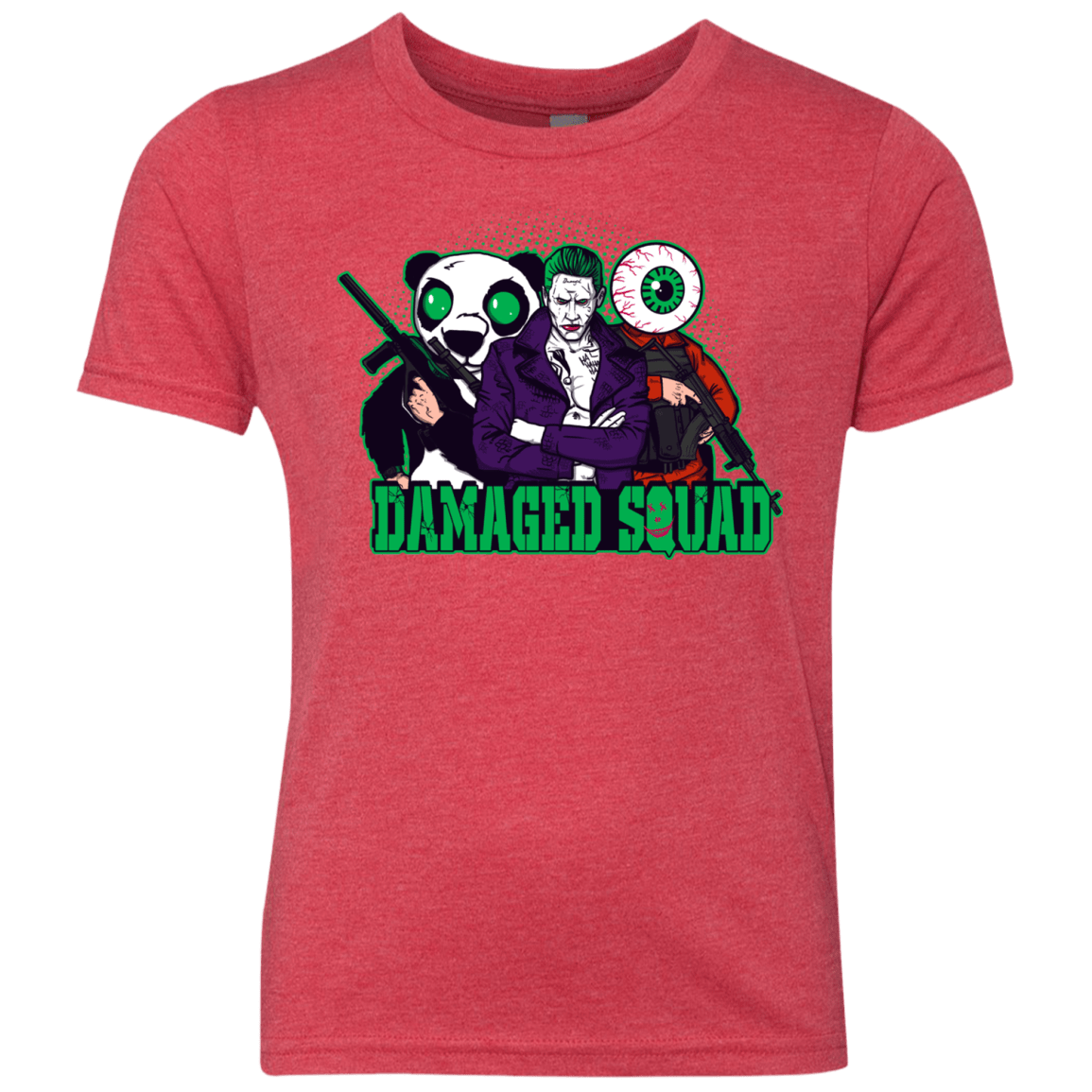 T-Shirts Vintage Red / YXS Damaged Squad Youth Triblend T-Shirt